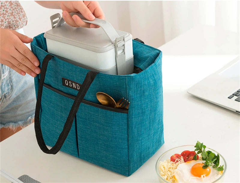 Lunch Thermal Bag Large Capacity School Picnic Food Tote Portable Insulated Cooler Storage Bags for Women Kids Shopper Handbags