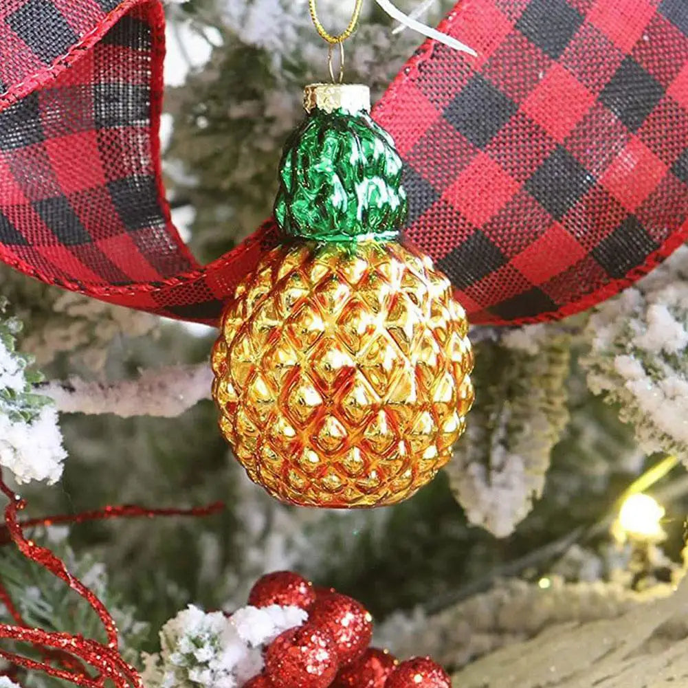 Christmas Tree Decorations Avocado Fruit Pineapple Cupcake Donut Ice Cream Xmas Tree Hanging Pendant New Year Ornament