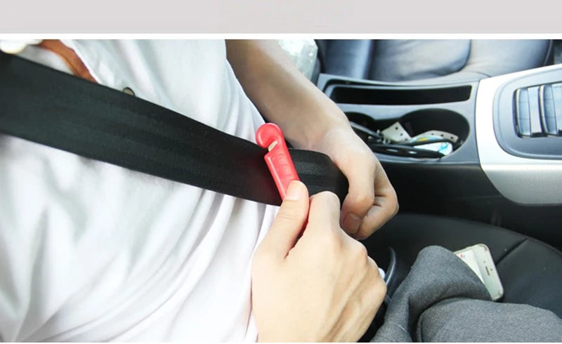 1PCS 2in1 Car Safety Hammer Emergency Escape Tool Kit Auto Car Window Glass Hammer Breaker and Seat Belt Cutter Escape Tool