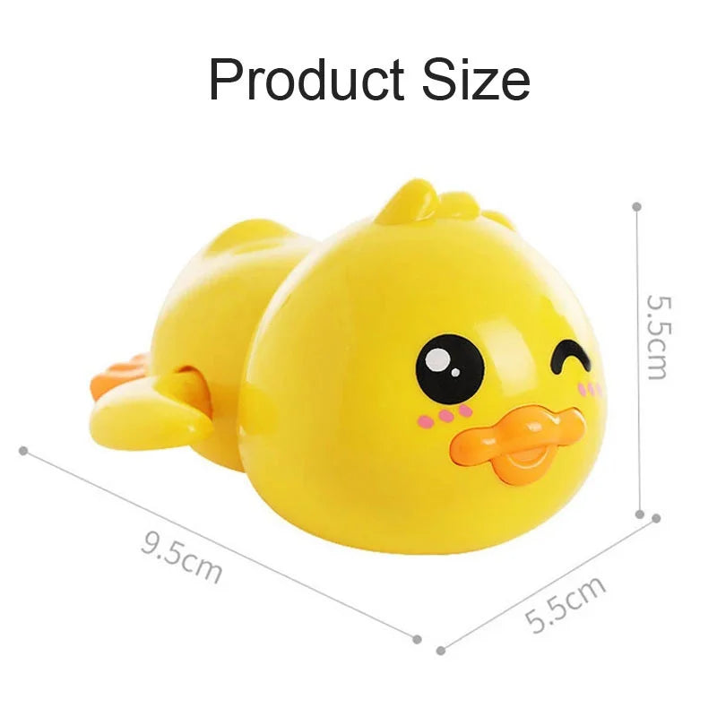 Baby Bath Toys Swimming Bathing Ducks Water Game Cartoon Animal Whale Turtle Classic Clockwork Toys For Toddler 12 24months