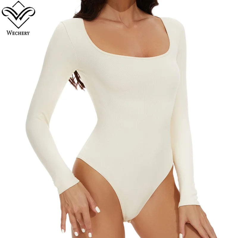 Female Underwear Open Crotch One-Piece Bodysuit Long Sleeve Seamless Waist Trainer Body Shaper Sheath Flat Belly Shapewear Woman