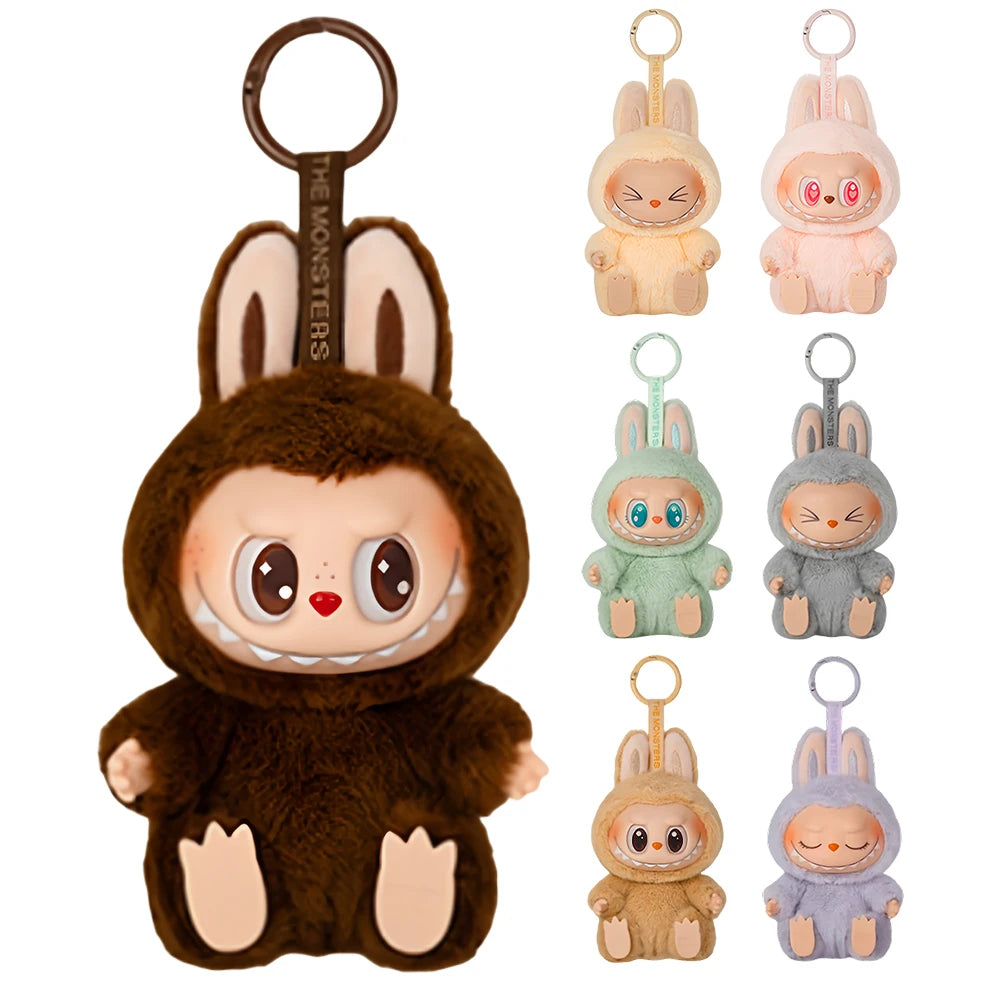 The Monsters Labubu Sit-Down Party Series Anime Figure 5.9inch Vinyl Face Doll Figure Model Bag Keychain Surprise Gift Toy