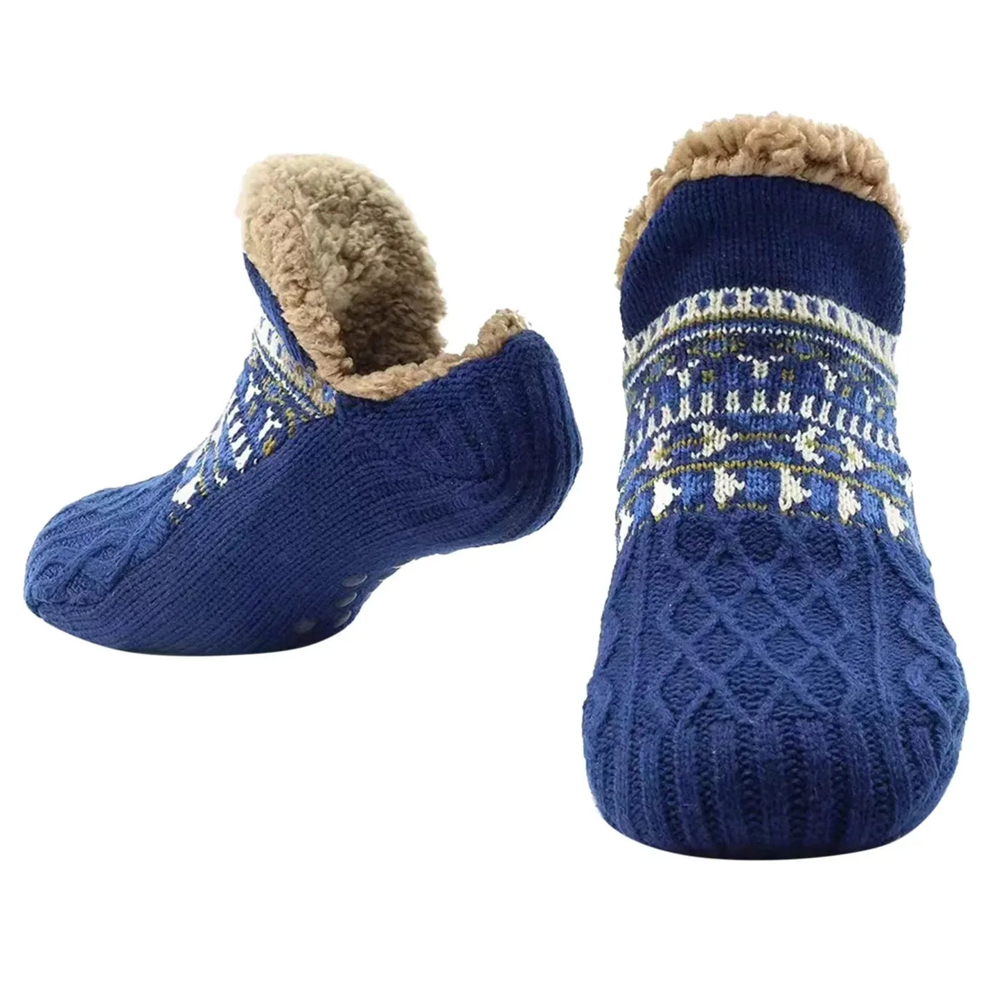 2024 New Winter Warm Floor Socks Home Fleece Slipper Women Men Snow Socks Sleep Carpet Socks Slippers Socks Non-slip Yoga Socks