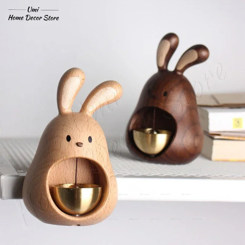 Wind Chime Decorative Healing Series Rabbit Decoration Pendant Doorbell Housewarming Gift Bells Clang Nordic  Room Decoration