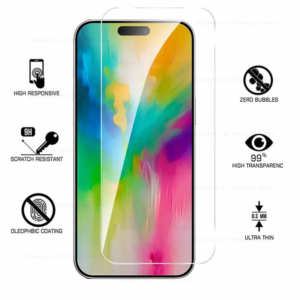 iPhone16Pro Tempered Glass Case For Apple iPhone 16 Pro Max Protective Glass Ifone Ihone 16Pro Max 16 Plus Screen Protector Film