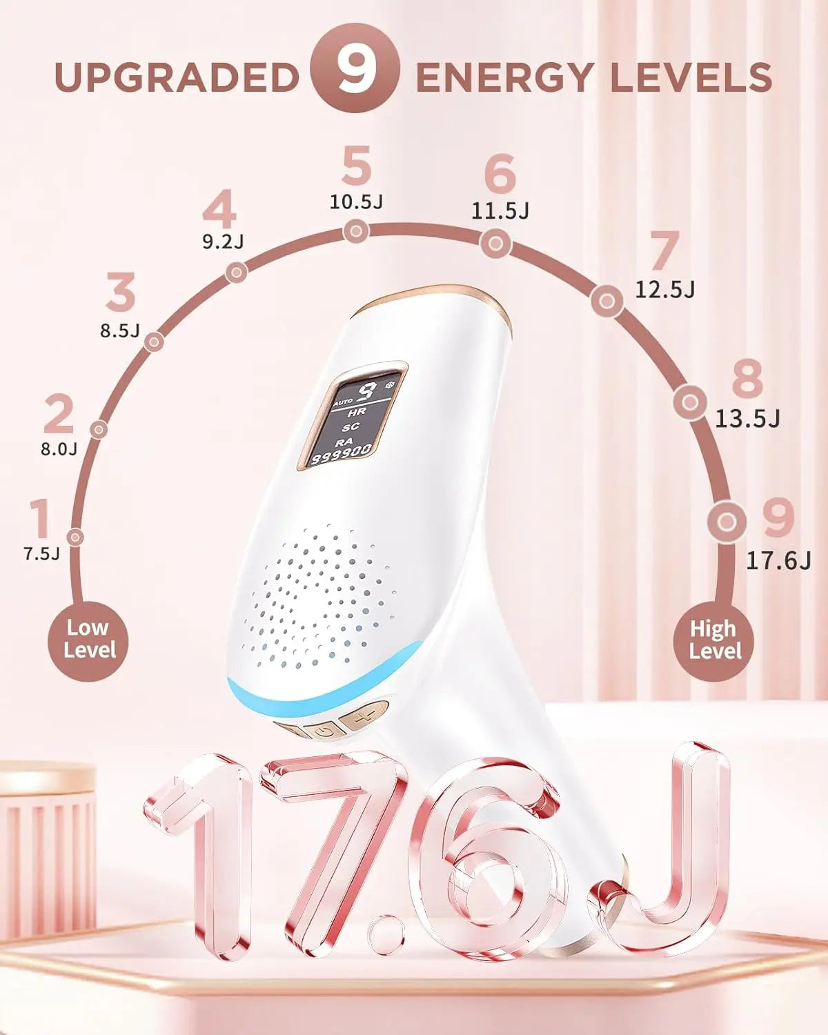 999900 Flashes IPL Hair Removal LCD Display Facial Body Arms Bikinis Photoepilator Home Use For Women Men Hair Removal Machine