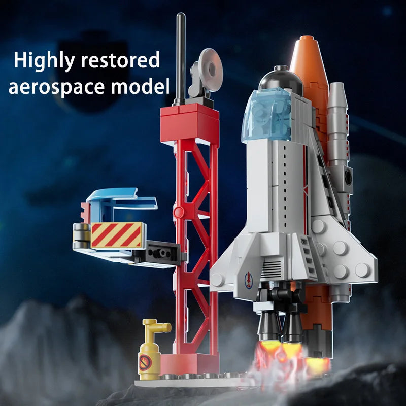 Spacecraft model assembly toys small particle building blocks boys' gifts kindergarten gifts children's toys