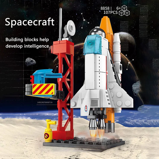 Spacecraft model assembly toys small particle building blocks boys' gifts kindergarten gifts children's toys