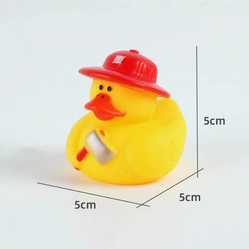 New Cute Little Yellow Duck Bath Toy Children Baby Swimming Water Play Toys Pinch Call Rubber Ducky