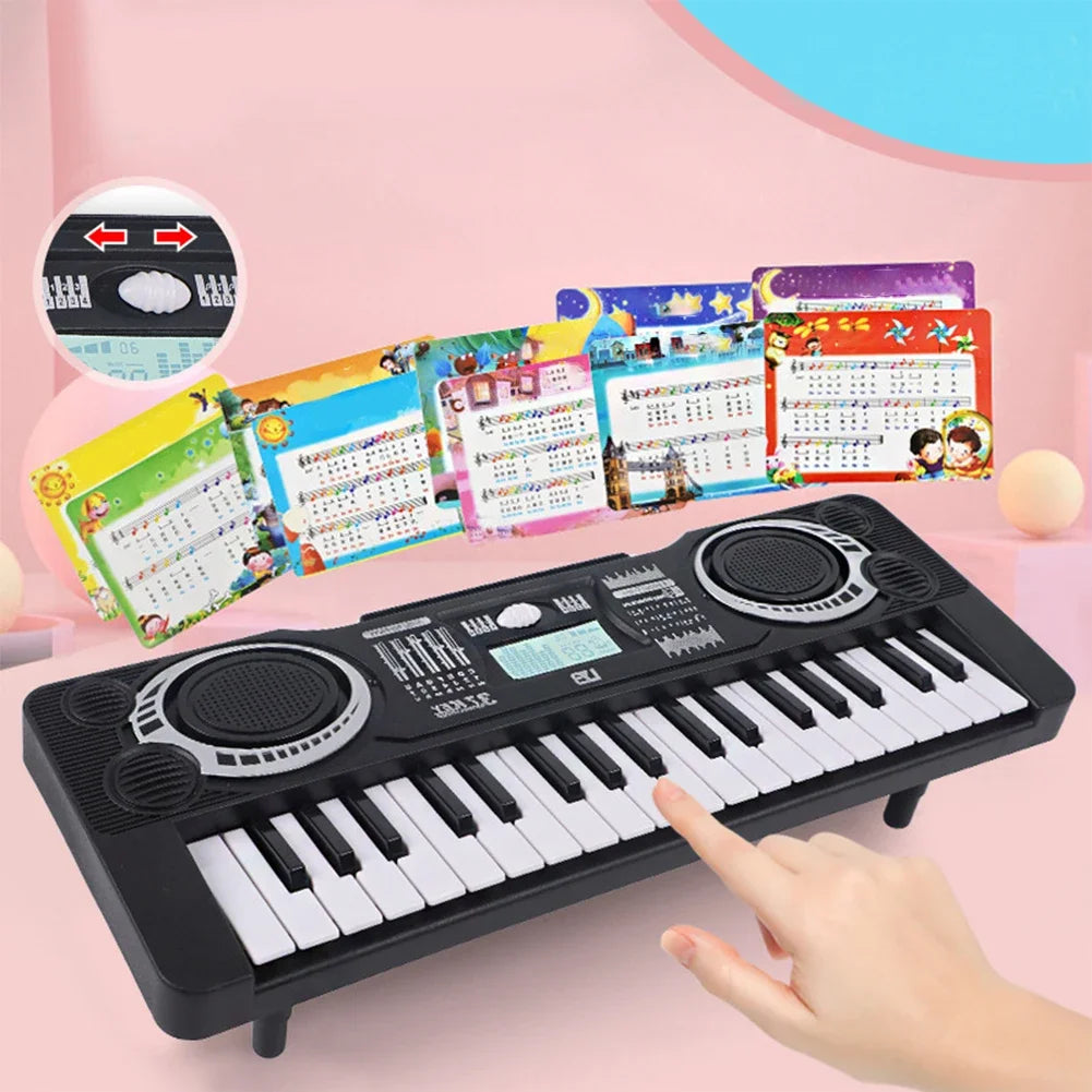 37-key Children's Electronic Piano Keyboard Portable Educational Toy Musical Instrument Organ Children's Christmas Birthday Gift