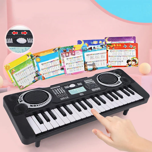 37-key Children's Electronic Piano Keyboard Portable Educational Toy Musical Instrument Organ Children's Christmas Birthday Gift