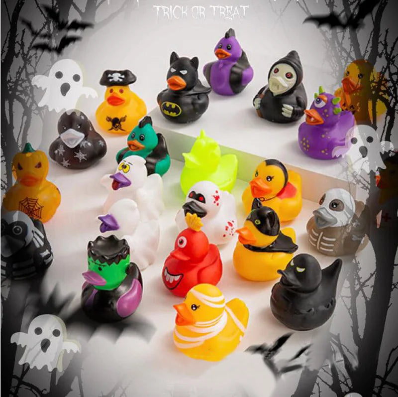 6-24pcs Halloween Rubber Ducks Assorted Rubber Ducks Halloween Ducks for Jeeps Ducking Halloween Decor Halloween Party Favors