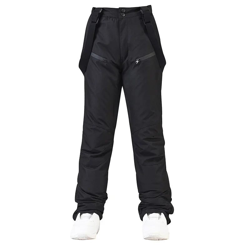 New Thicken Ski Pants Women Windproof Waterproof Winter Snow Pants Outdoor Sports Snowboarding Warm Breathable Trousers