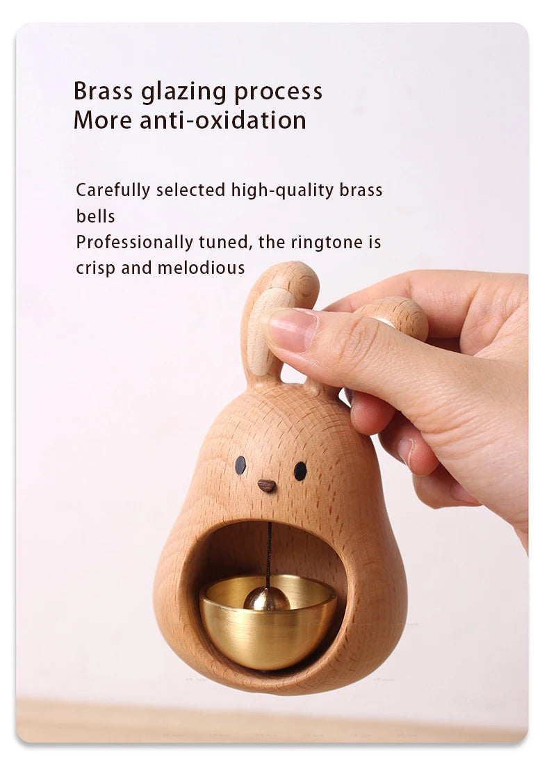 Wind Chime Decorative Healing Series Rabbit Decoration Pendant Doorbell Housewarming Gift Bells Clang Nordic  Room Decoration