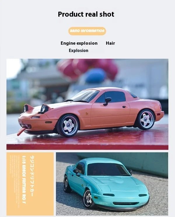 2024 New LD1804 Mazda Mx5 Premium Version Rc Drift Car Rc Cars With A Gyroscope Rear-Wheel Drive Toy Car Birthday Toys For Kid