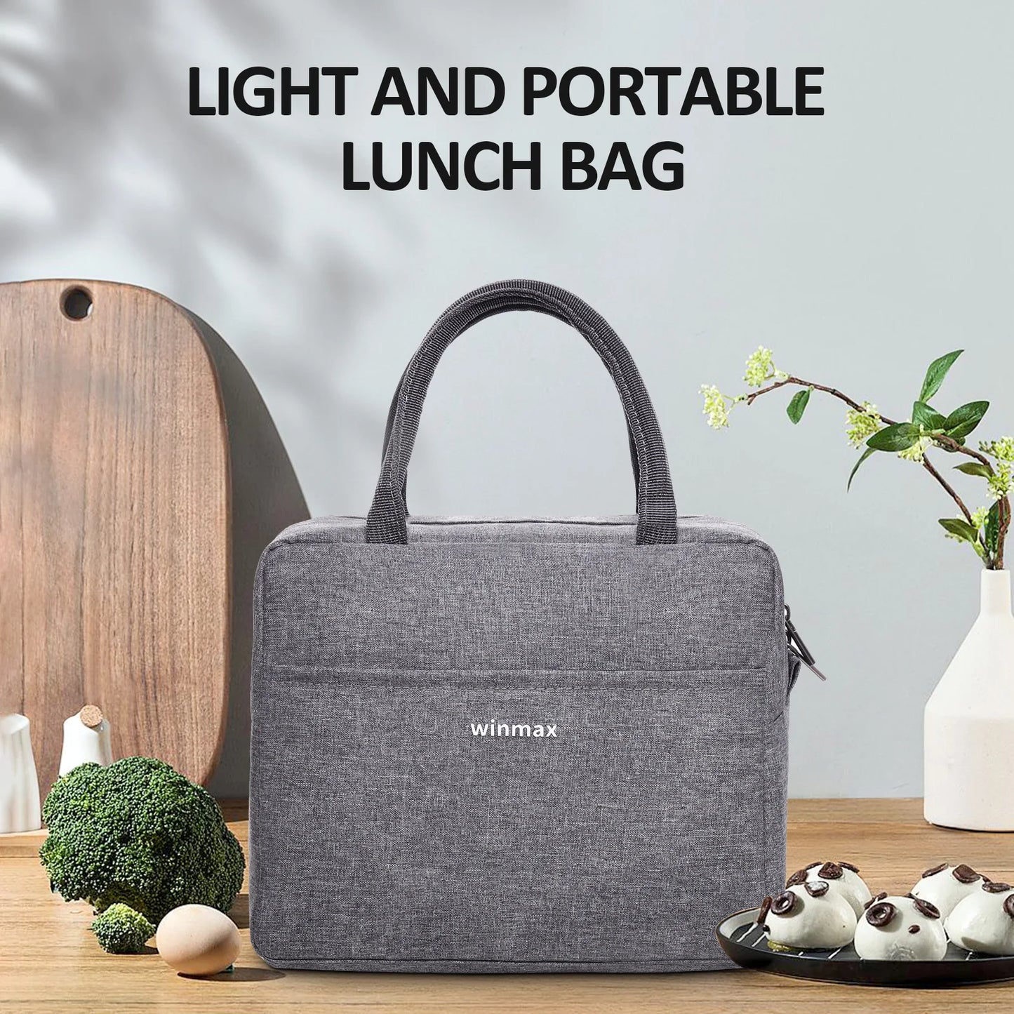 Lunch Box Thermal Bag Portable Waterproof Durable Wide Opening Suitable for Women's Work or Family Picnics