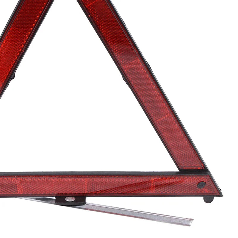 Car Tripod Folded Stop Sign Reflector Car Emergency Breakdown Warning Tool Triangle Red Reflective Safety Hazard Car Accessories