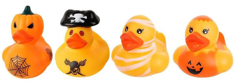 6-24pcs Halloween Rubber Ducks Assorted Rubber Ducks Halloween Ducks for Jeeps Ducking Halloween Decor Halloween Party Favors