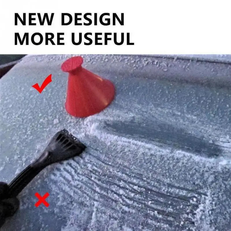 Winter Auto Car Magic Window Windshield Car Ice Scraper Shaped Funnel Snow Remover Deicer Cone Tool Scraping A Round мойщик окон