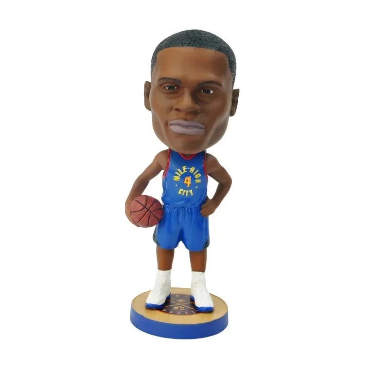 20CM MINISO&NBA Basketball Star PVC Shaking Head Figurine Figurine Home Decoration Ornament Artwork Boyfriend Birthday Gift