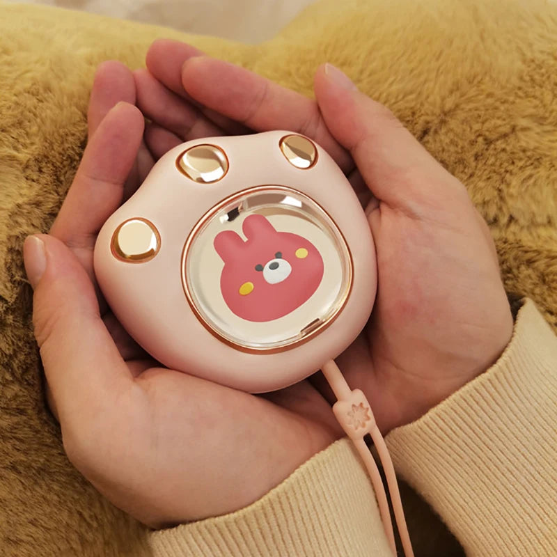 Cute Cat Paw Hand Warmer 500mAh USB Rechargeable Portable Winter Keep Warm Gadget Pocket Mini Electric Heater Hand Warmer