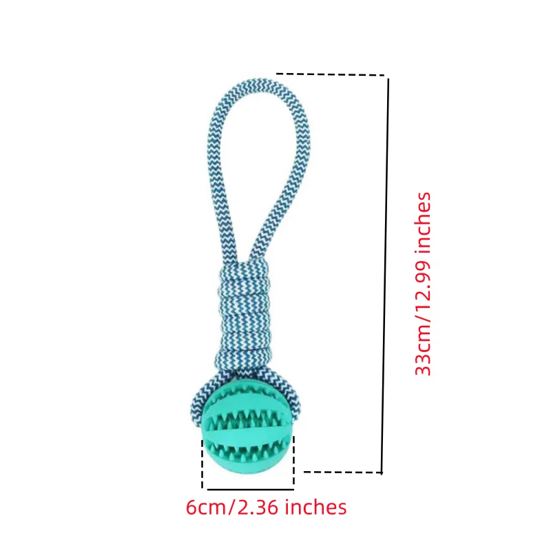 Pet Treat Balls with Rope Interactive Dog Rubber Leaking Balls Toy for Small Large Dogs Chewing Bite Resistant Toys Pet Supplies