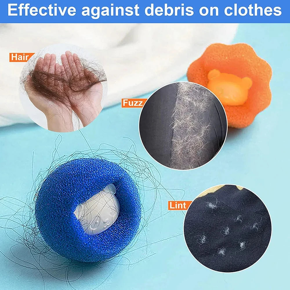 Pet Hair Remover for Washing Machine Reusable Cats Dogs Fur Sticker Hair Brush Lint Dust Collector Dryer Cleaning Laundry Tools