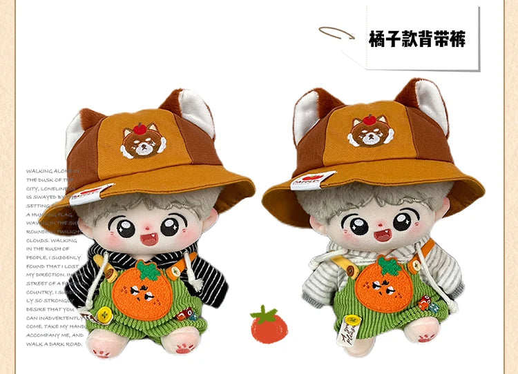 17cm Cute Mini Plush Doll'S Clothes Outfit Accessories For Korea Kpop Exo Labubu Idol Dolls Sweater Hoodie Clothing DIY Kid Gift