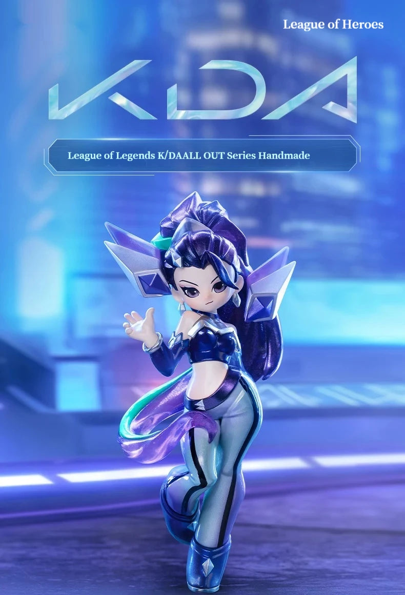 LOL League Of Legend Game Blind Box Toy K/DA All Out Girl Group Series mystery box Model Figurine Game Decoration Christmas Gift