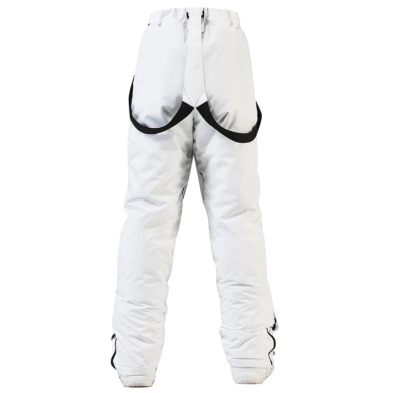 New Thicken Ski Pants Women Windproof Waterproof Winter Snow Pants Outdoor Sports Snowboarding Warm Breathable Trousers