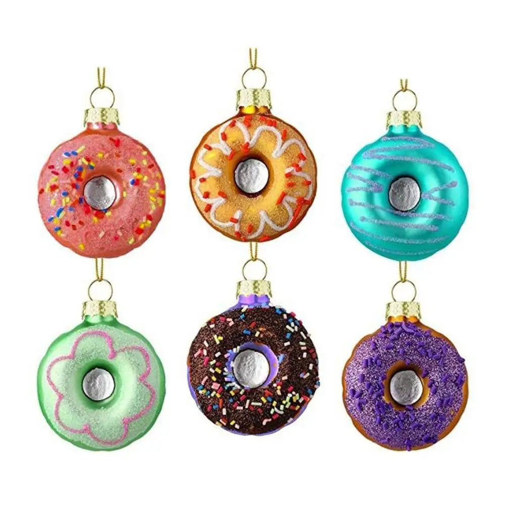 Christmas Tree Decorations Avocado Fruit Pineapple Cupcake Donut Ice Cream Xmas Tree Hanging Pendant New Year Ornament