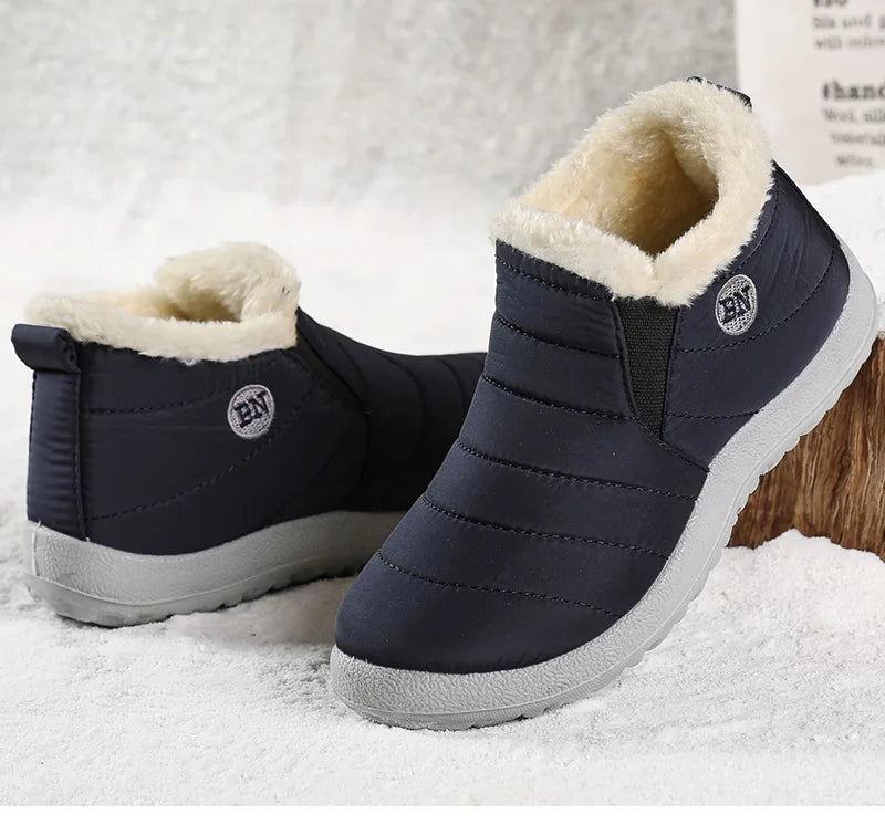 Men Boots Keep Warm Winter Shoes For Men Ankle Boots Fur Shoes Botas Hombre Couple Snow Boots Winter Casual Shoes Booties Men