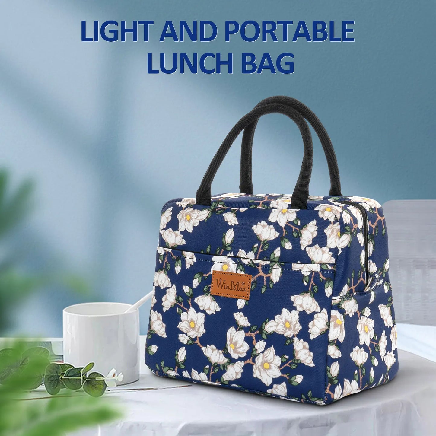 Lunch Box Thermal Bag Portable Waterproof Durable Wide Opening Suitable for Women's Work or Family Picnics