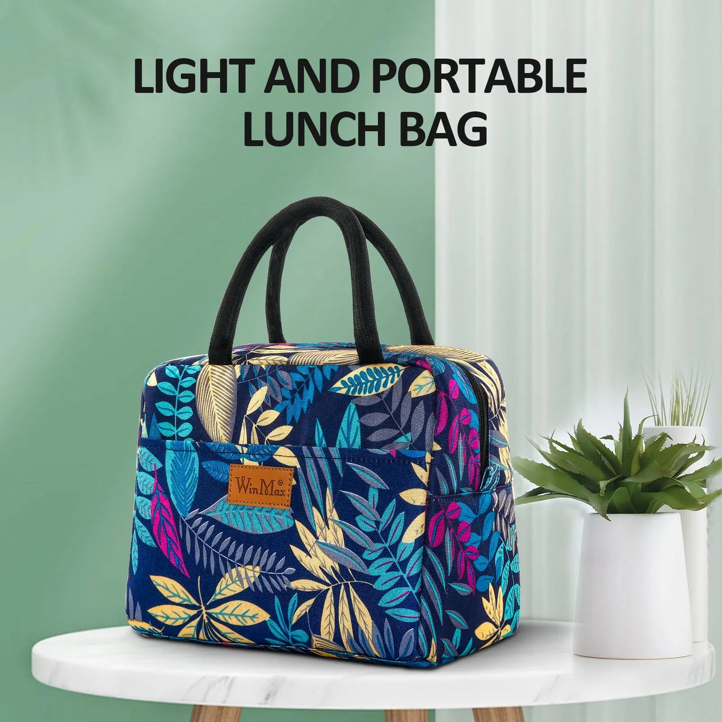 Lunch Box Thermal Bag Portable Waterproof Durable Wide Opening Suitable for Women's Work or Family Picnics