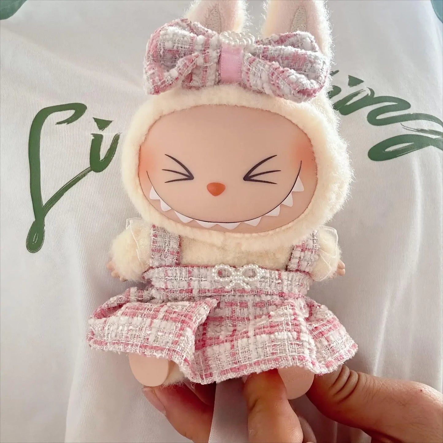 17cm Mini Plush Doll'S Clothes Outfit Accessories For Korea Kpop Exo Labubu Idol suit Clothing Gift