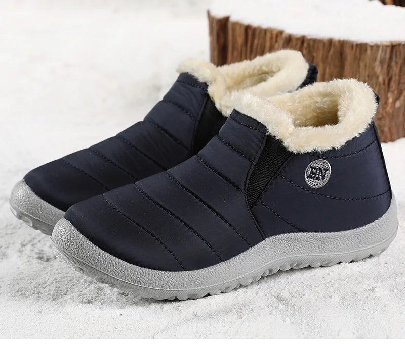 Men Boots Keep Warm Winter Shoes For Men Ankle Boots Fur Shoes Botas Hombre Couple Snow Boots Winter Casual Shoes Booties Men