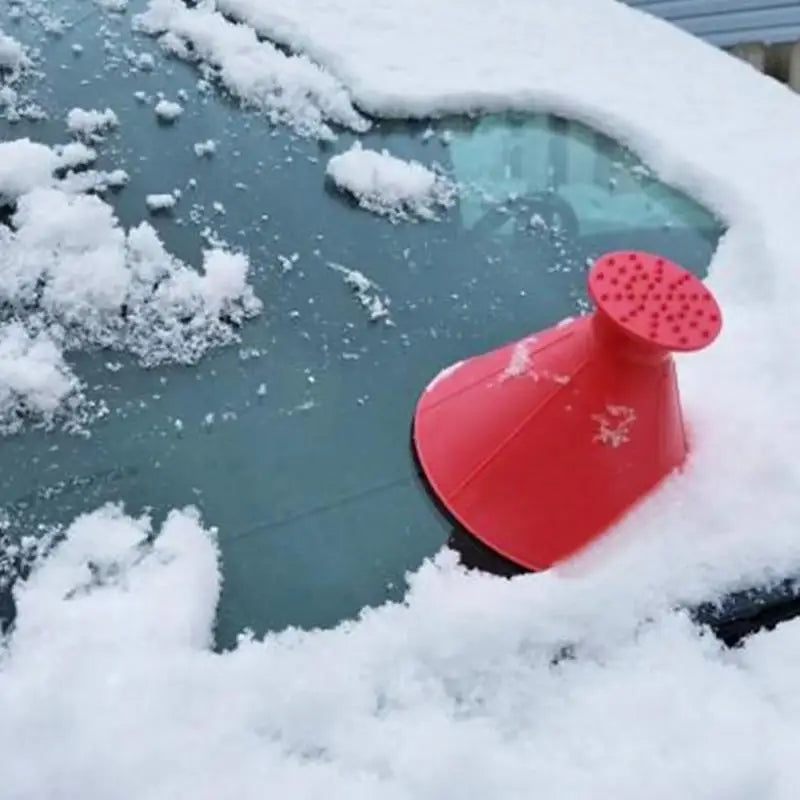 Winter Auto Car Magic Window Windshield Car Ice Scraper Shaped Funnel Snow Remover Deicer Cone Tool Scraping A Round мойщик окон