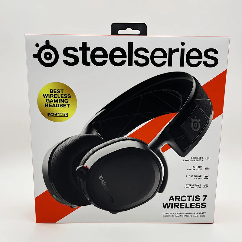 2019 Edition SteelSeries Arctis 7 Gaming Headset High  DTSXv2.0 7.1 Wireless game headset Headphone wear belt wheat