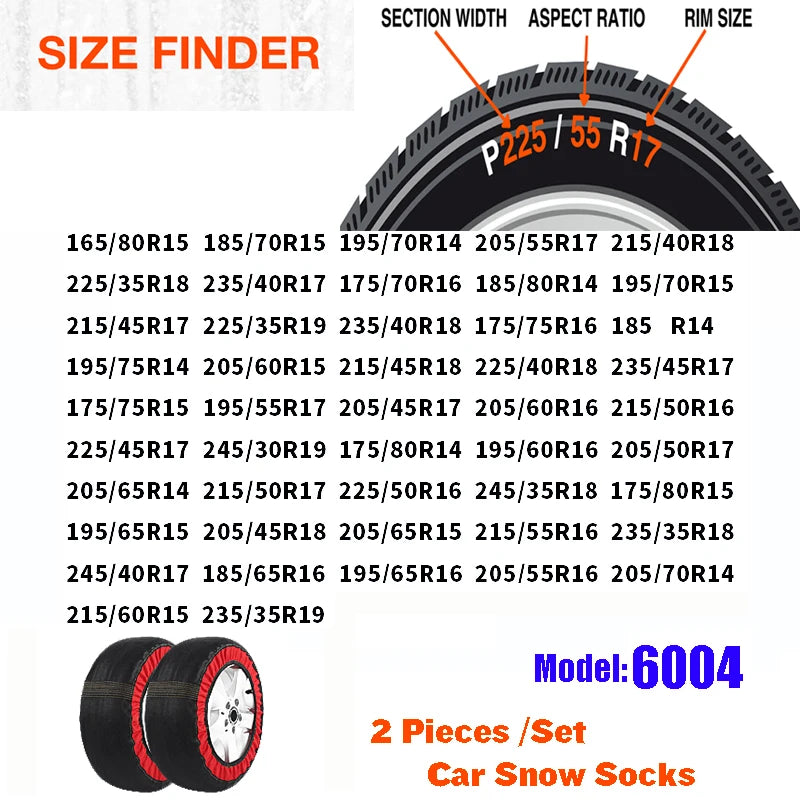 Anti-skid Chains Car Wheel Emergency Tire Chain Snow Socks Winter Car Accessories for Mercedes Benz AMG For BMW For Volkswagen