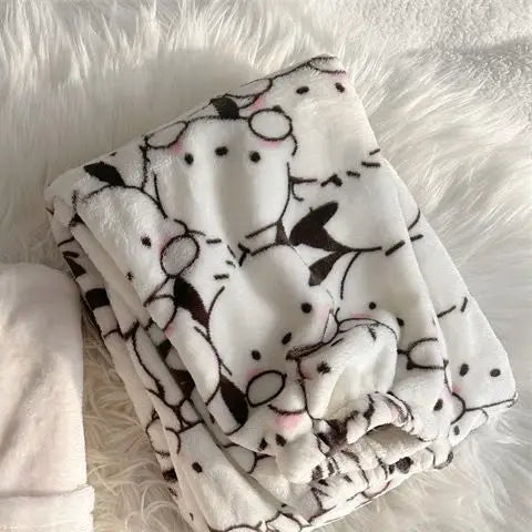 Hot Hello Kitty Pajamas Female Flannel Winter The New Cartoon Plus Thicken Velvet Sweet And Cute Home Clothes Keep Warm