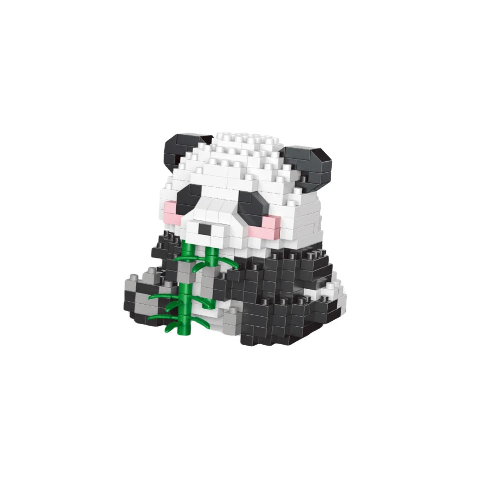 Adorable Panda-Shaped Building Blocks Toy Set: Desirable Desktop Decor, Perfect Gift, Panda Lover's Delight, Children's Joy