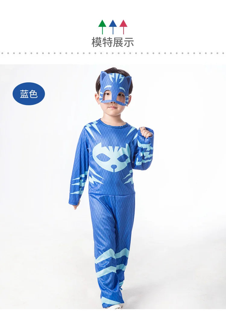 Cartoon  Cosplay Costume Anime Figure Dress Up Clothing Christmas Halloween Birthday Party for Boy Girl Kids Accessories Gifts