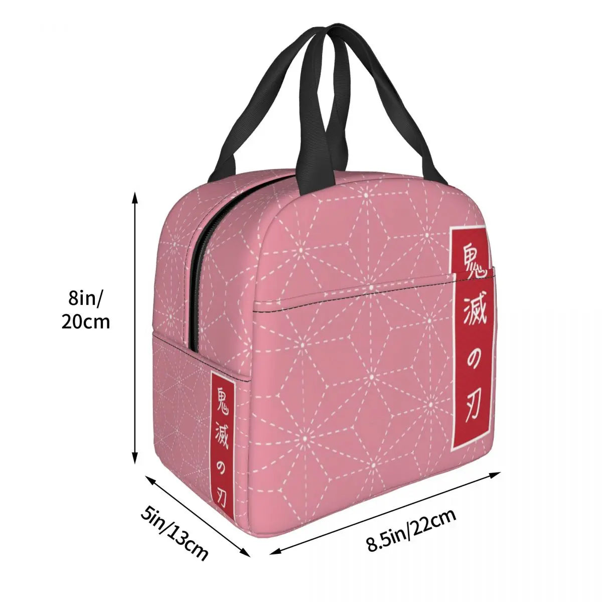 Kimetsu No Yaiba Anime Thermal Insulated Lunch Bag Women Demon Slayer Nezuko Lunch Container for Outdoor Picnic Storage Food Box