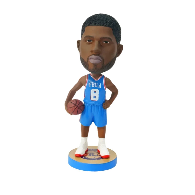 20CM MINISO&NBA Basketball Star PVC Shaking Head Figurine Figurine Home Decoration Ornament Artwork Boyfriend Birthday Gift