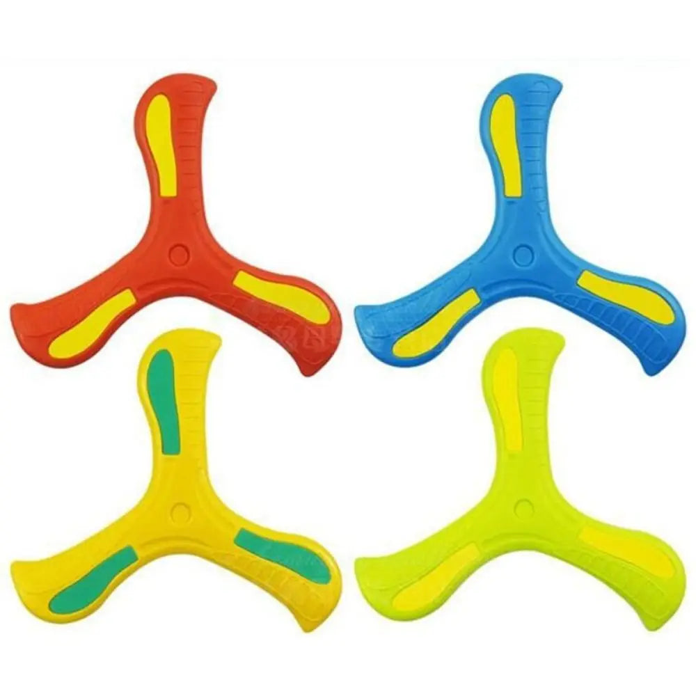 Children Boomerang Soft Three-leaf Cross Outdoor Toy Flying Disc Adult-kids Interactive Sports Toy for Puzzle Decompression Gift