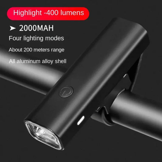 Waterproof 400Lumen Bicycle Headlight High Quality Classic YQ-QD400 Light Factory Outlets Aluminum Shell Bicycle Flashlight