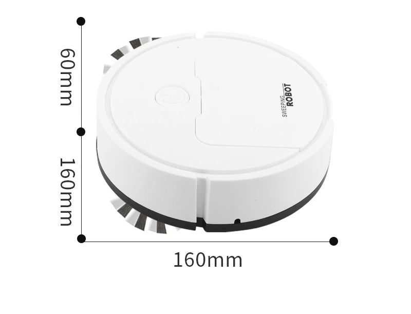 1pc Mini Vacuum Cleaner Intelligent Sweeping Robot Three In One Suction, Sweeping, And Towing, Home Furnishings