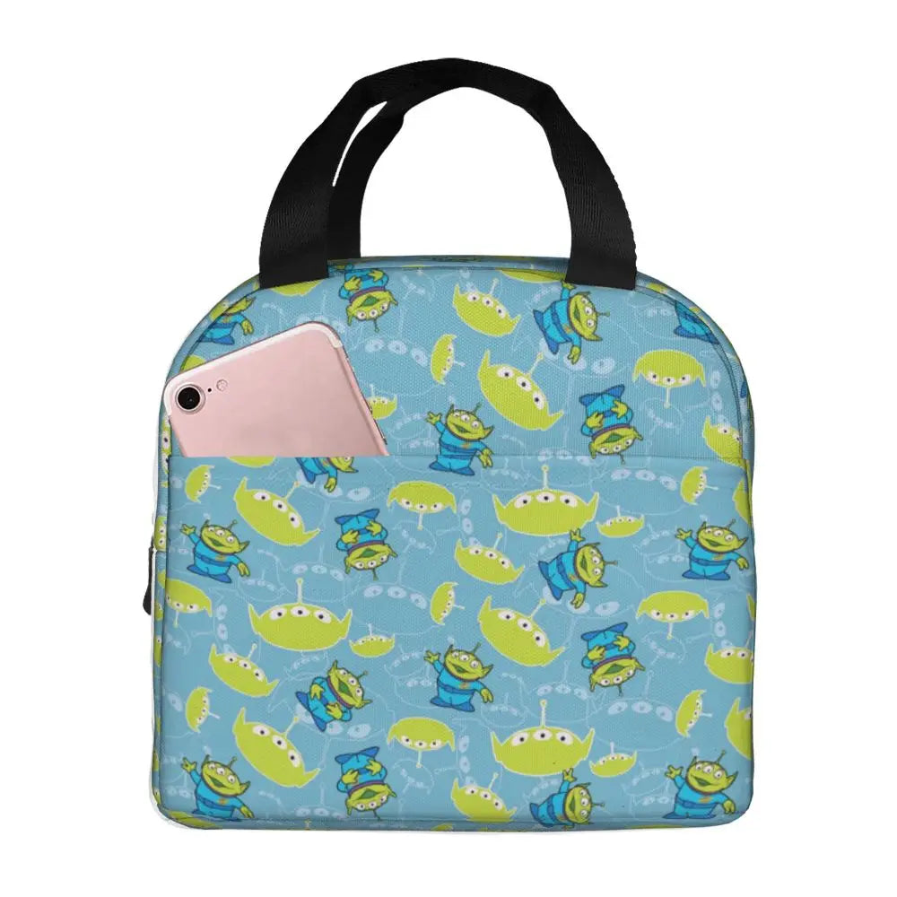 Custom Toy Story Buzz Ranger Suit Insulated Lunch Bag Reusable Thermal Cooler Bento Box For Women Food Container Tote Bags