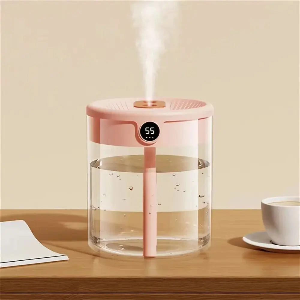 2L Humidifier Household Small Large Capacity Mute Bedroom Usb Office Desktop Portable Student Two Port Spray Water Supplement