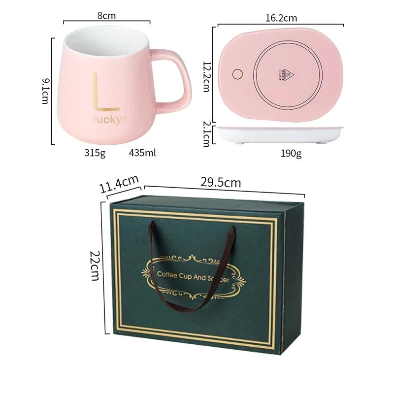 Coffee Mug Warmer Pad Cup Heater Coaster Constant Temperature Heating USB Electric Mug Mat Set Milk Tea Water Home Office Gift